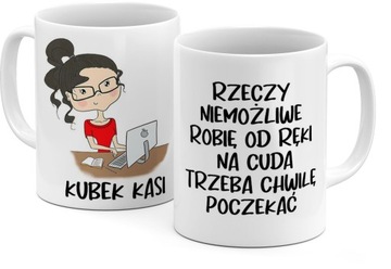Kubek z imieniem dla sekretarki