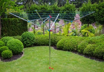 ВРАЩАЮЩАЯСЯ САДОВАЯ СУШИЛКА 50М + КРЫШКА + ШНЕК