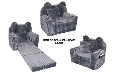 FOTELIK ROZKŁADANY SKŁADANY SOFA PLUSZAK 51/40/41