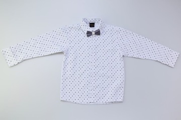 СЕРЫЙ КОСТЮМ ДЛЯ МАЛЬЧИКА, ПИДЖАК, РУБАШКА, БРЮКИ, СВАДЕБНЫЙ БАНТ, Размер 5Л