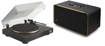 GRAMOFON WYPOSAŻONY W BLUETOOTH z AptX-H JBL SPINNER BT + GŁOŚNIK PRZENOŚNY