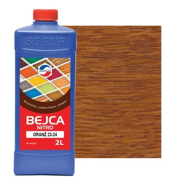 Bejca nitro SOPUR oranż 23-24 2l do drewna 2324