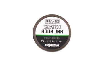 PLECIONKA KORDA BASIX COATED HOOKLINK 25LB 10M
