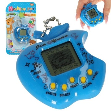 Zabawka Tamagotchi elektroniczna gra jabłko niebie