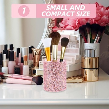 Brokatowy Uchwyt Na Pędzle Do Makijażu Uchwyt Na Na Biurko Pojemnik Na Ołów