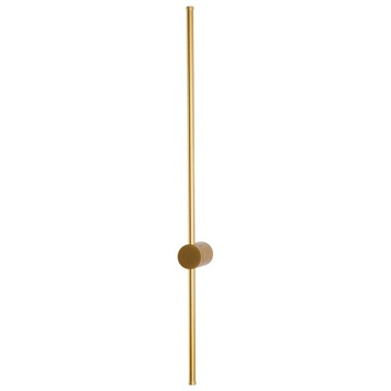 Nowoczesny złoty kinkiet LIZBONA LED 60cm, eleganckie rozproszone światło