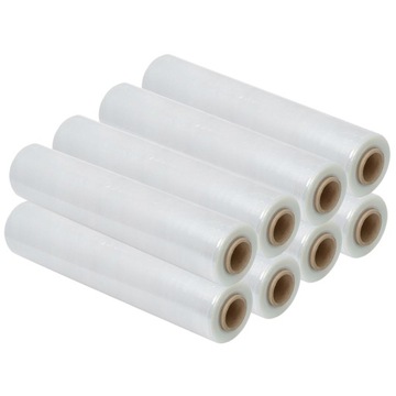 Folia stretch strecz XXL transparentna 300m 8sztuk