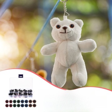 1SET SAFETY EYES PLASTIKOWE WYPCHANE SZYDEŁKOWE OCZY LALKI DO DIY CRAFT Z WASHE