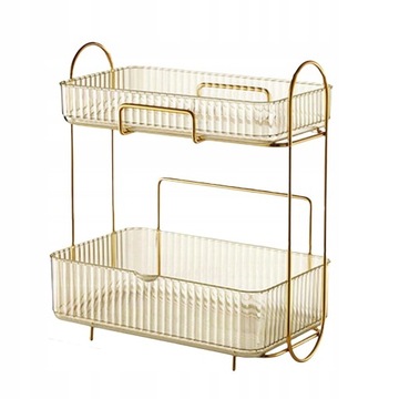 2 poziomy organizer na półka na kosmetyki