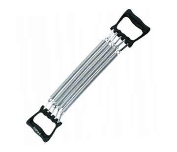 Ekspander metalowy 58 cm 5 sprężyn do treningu siłowego 15-90 kg HMS EM03