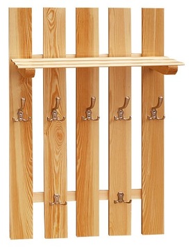 PÓŁKOWIESZAK DREWNIANY 100/5 PRODUCENT MEBLI