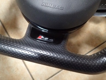 AUDI RS4 8K B8 FL КОЖАНЫЙ РУЛЕВОЕ КОЛЕСО ПОДУШКИ БЕЗОПАСНОСТИ