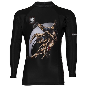 Rashguard dziecięcy WRESTLING CZARNY 128 EXTREME HOBBY