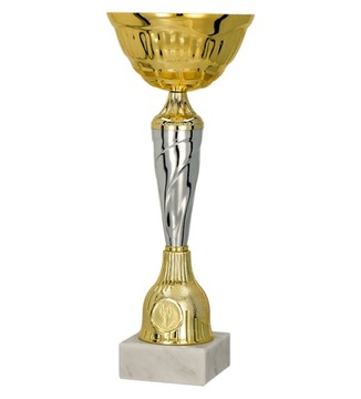 Puchar metalowy złoto-srebrny 25cm