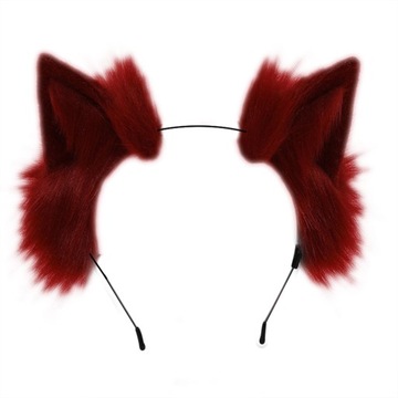 Kitten Ears Pałąk Cosplay Stroik Brązowy 2