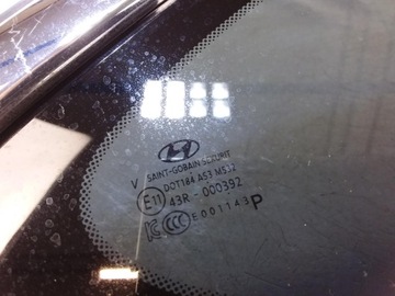 HYUNDAI TUCSON III ОКНО КУЗОВА ЗАДНЕЕ ПРАВОЕ