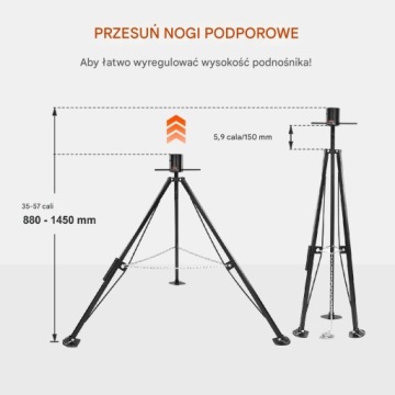 Опорная ножная площадка для караванов весом до 2267 кг