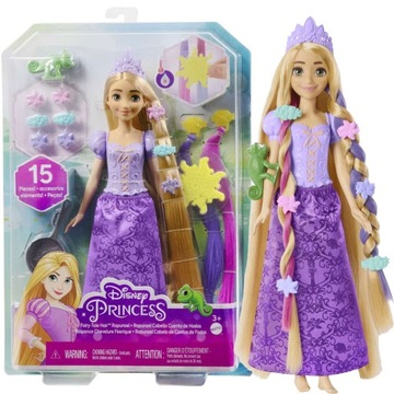 Disney Princess Lalka Roszpunka Bajkowe Włosy zmiana koloru Mattel HLW18
