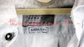 ZARA Koszula polówka SUPER SLIM FIT bluzka GREY 36