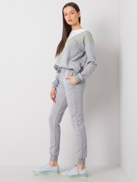 ЖЕНСКИЙ спортивный костюм из 2 предметов, TRACKSUITS F715, серый 40 л