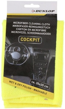 Ściereczka COCKPIT z mikrofibry do czyszczenia KOKPITU 35x35 cm DUNLOP