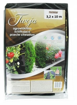 WŁÓKNINA CZARNA ŚCIÓŁKUJĄCA PRZECIW CHWASTOM 32m²