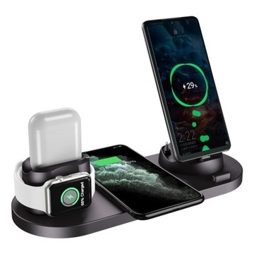 ŁADOWARKA BEZPRZEWODOWA INDUKCJA IPHONE PODS 6w1