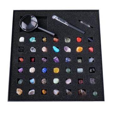 Коллекционный набор Камни Коллекция природных минералов, набор из 43 камней.