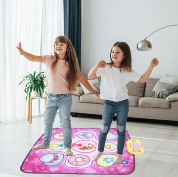 MATA DO TAŃCZENIA MUZYCZNA TAŃCA ZABAWA ANTYPOŚLIZGOWA DLA DZIECI