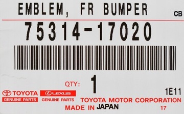 ZNAKY KAPOTY TOYOTA MR2 MIDSHIP RUNABOUT ORIGINÁLNÍ