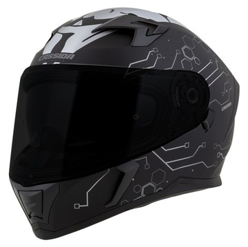 GRAFIKA ODBLASK KASK MOTOCYKLOWY CASSIDA 3 +SZYBA