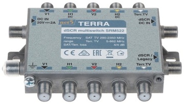 ПРОХОДНОЙ МУЛЬТИПЕРЕКЛЮЧАТЕЛЬ UNICABLE I/II SRM-522 TERRA