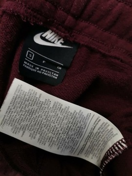 NIKE Fleece Dresy Damskie Spodnie Dresowe Ściągacze S/M