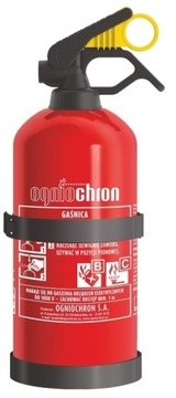 GAŚNICA SAMOCHODOWA PROSZKOWA OGNIOCHRON BC 1kg Z WIESZAKIEM UCHWYT 2024