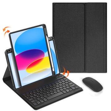 Etui z klawiaturą myszką do iPad 10 Gen 10.9 2022