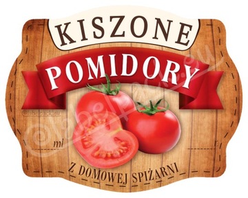 POMIDORY KISZONE - Etykieta, naklejka 10x
