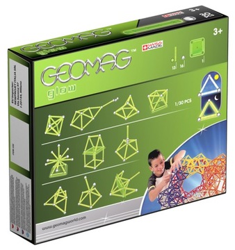 GEOMAG Color GLOW 30 элементов Магнитные блоки