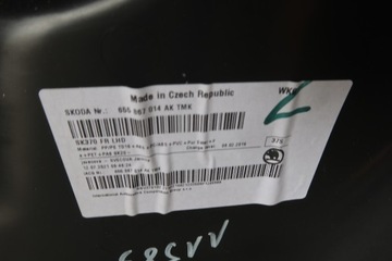 BOCZEK TAPICERKA DRZWI PRAWY PRZÓD SKODA KAMIQ 655867014