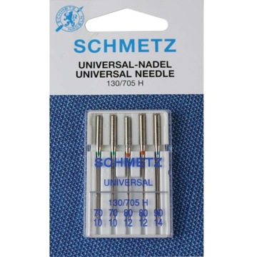 Igły półpłaskie Schmetz 130/705H uniwersalne MIX