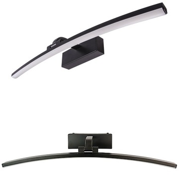 KINKIET ŁAZIENKOWY CZARNY LED 12W NAD LUSTRO 50cm