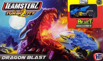 TEAMSTERZ Dragon Blast zestaw samochodzik + wyrzutnia