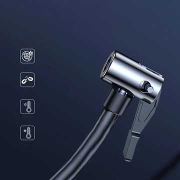 Электрический насос для шин, портативный автомобильный велосипедный компрессор со светодиодной подсветкой