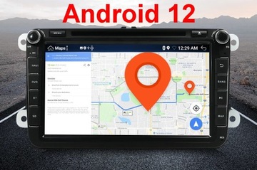 Radio Android 12 4/64Gb GPS VW Passat B6 Golf +kam