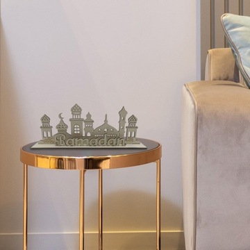 Dekoracja stołu Eid Mubarak Ramadan Ornament Islamski Muzułmański Dekoracja stołu