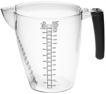 DZBANEK Miarka Kubek Pojemnik 1,5L PLAST TEAM 3013