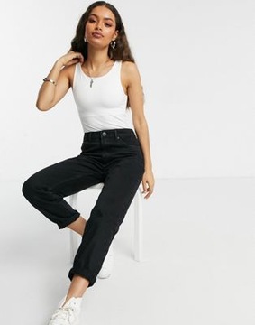 VERO MODA PETITE BIAŁE BODY DAMSKIE GŁADKIE M 1VAI