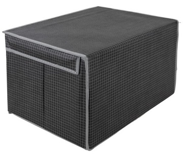PUDEŁKO POJEMNIK ZAMYKANY ORGANIZER USZTYWNIANY NA UBRANIA POŚCIEL 50x40x30