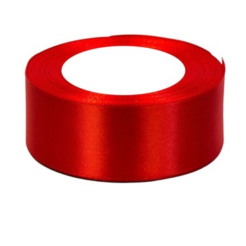 Wstążka Satynowa Czerwona 38mm x 36y