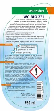 Bros MICROBEC wc BIO ŻEL 750 ml
