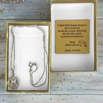 НЕЖНАЯ СКАПЕЛА, ДВУСТОРОННЯЯ МЕДАЛИТ, СЕРЕБРО 925 ПРОБЫ